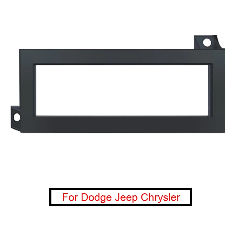HY Car One Din Stereo Radio Panel Dash Frame Fascia For Dodge Jeep Chrysler CD/DVD Face Plate Install Trim Kit