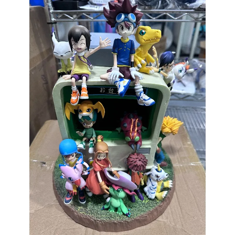 34cm digimon aventura figura memórias de infância yagami taichi anime coleção modelo ornamentos de mesa férias crianças brinquedos
