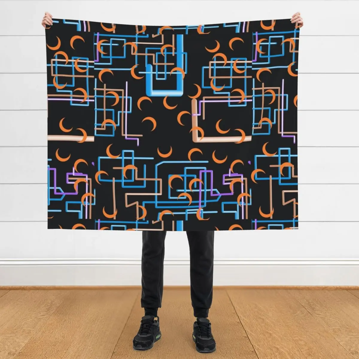 

Dan Flashes - A colorful shirt wore by Dan Flashes Throw Blanket Decorative Sofas cosplay anime Flannels Blankets