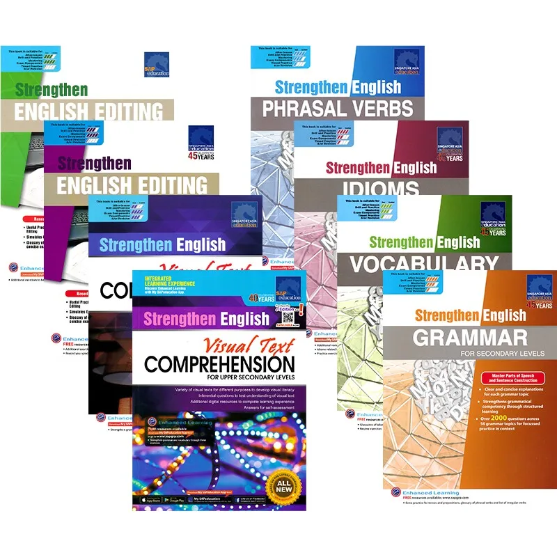 SAP Strengthen English Grammar for Secondary Levels Singapore English Grammar Practice Workbook Original English Imported