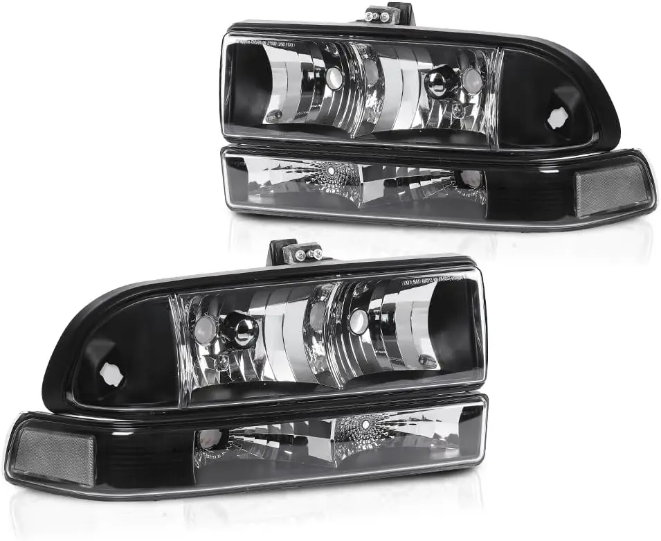 

Фары угловой бампер указатели поворота без лампочек, совместимые с Chevy Blazer 1998-2005/подходят для Chevy S10 Pickup 1998-2004 Cle