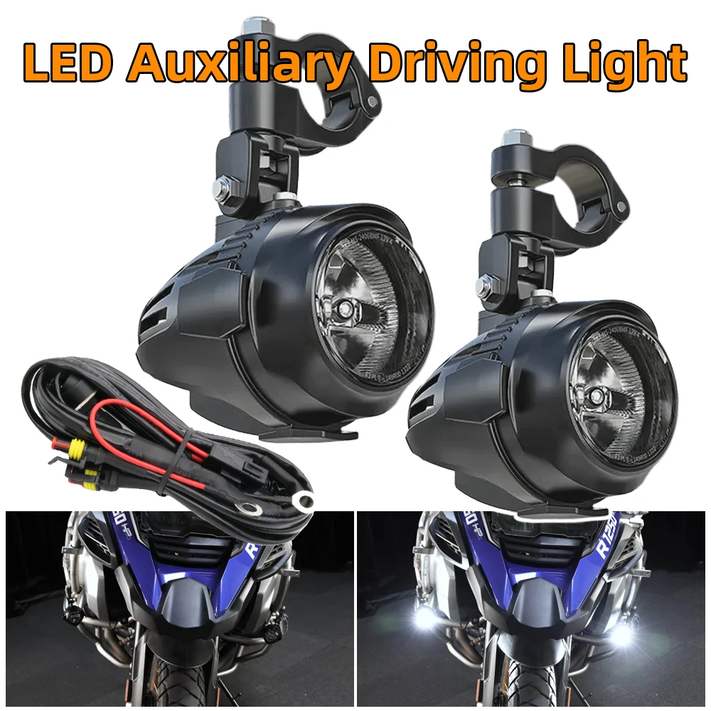 

E24 Motorcycles Fog Lamp Led Auxiliary Driving Light For BMW R1200GS R1250GS LC ADV Adventure F800GS F700GS Front Fog light