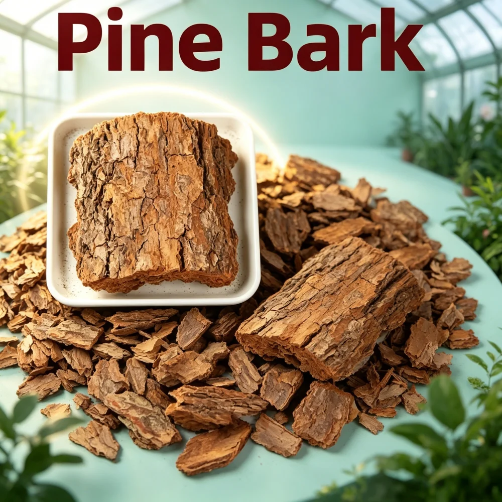 Non-Toxic Organic Fermented Pine Bark Mulch 500g Pine Nuggets Natural Soil Amendment For Home Potted Orchid Succulent Bonsai Blu