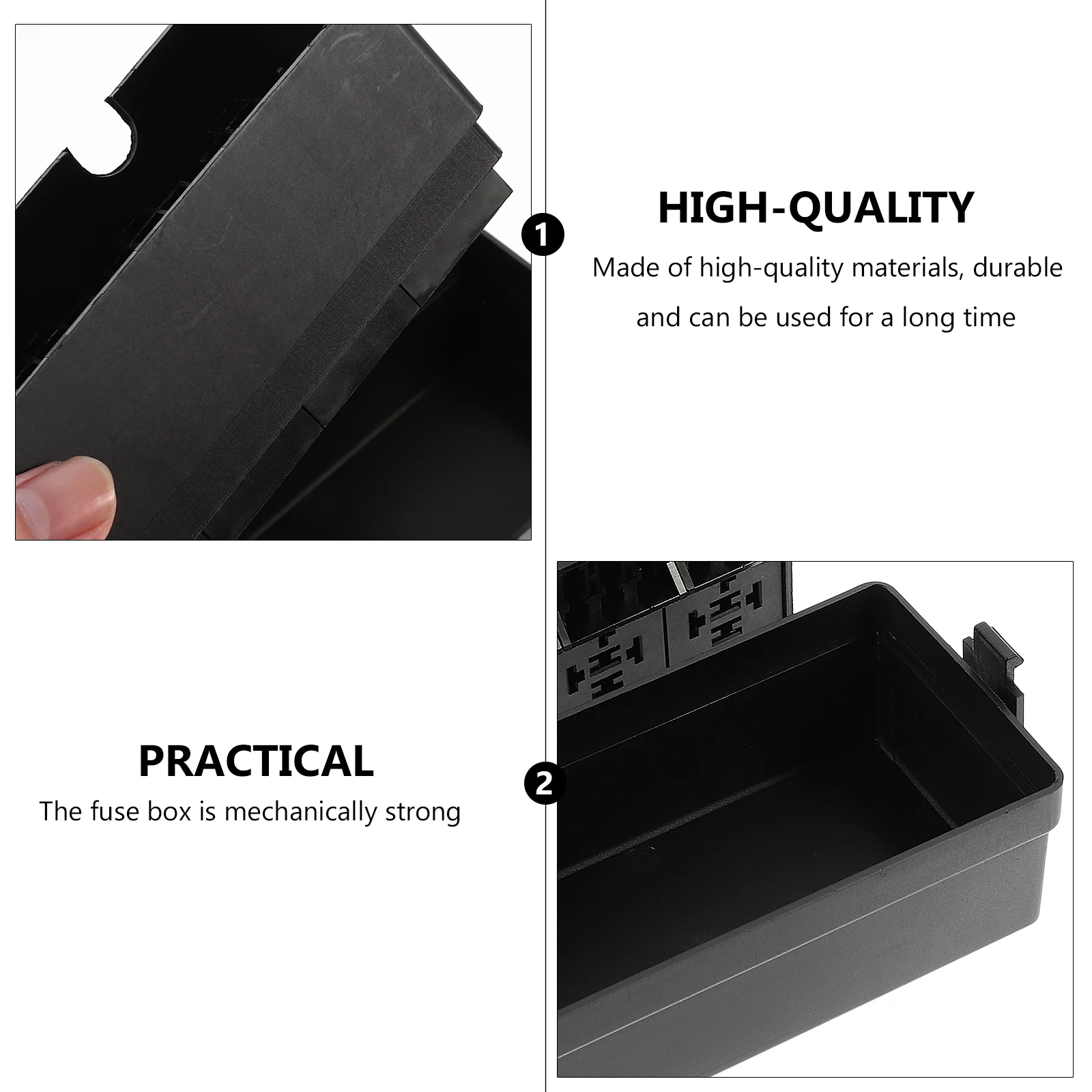

Relay Fuse Box Automotive Multiway Holder Universal Block Waterproof Fuses Holder Plastic Copper Insulated Heat Resistant