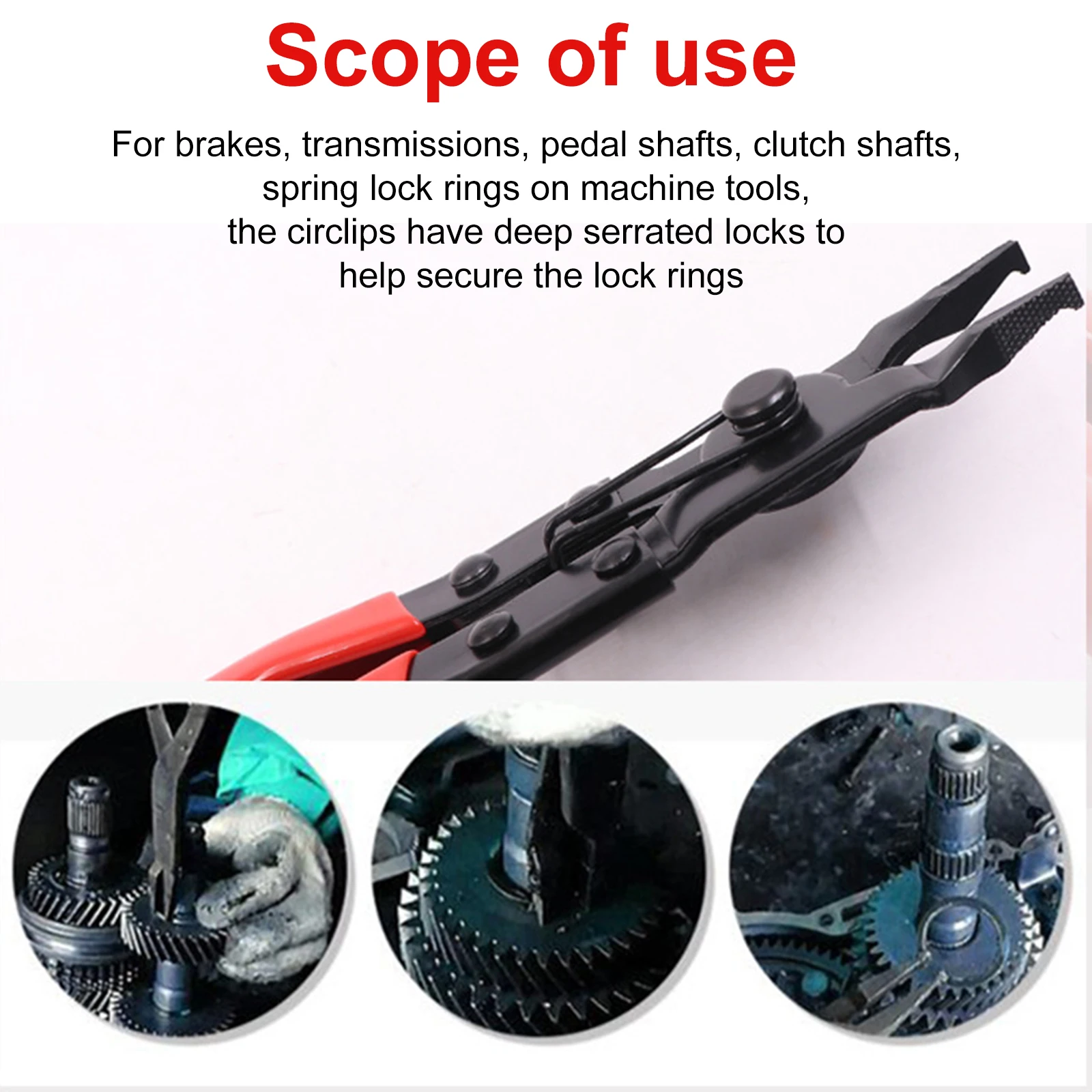 Auto Automatic Transmission Repair Flat Rim Pliers Circlip Pliers Flat Jaw Pliers Flat Head Retaining Ring Pliers Tool