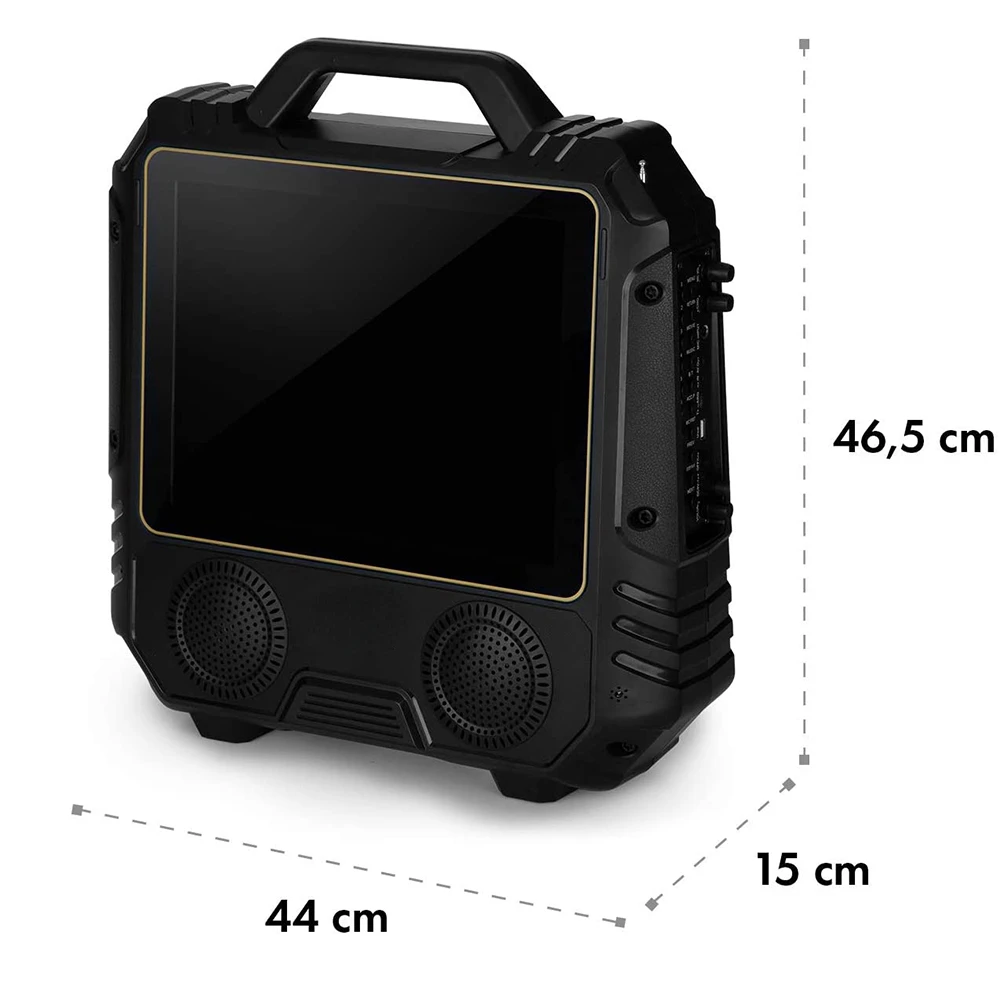 4inch professional karaoke music audio wireless portable LCD video Android system speaker with touch screen