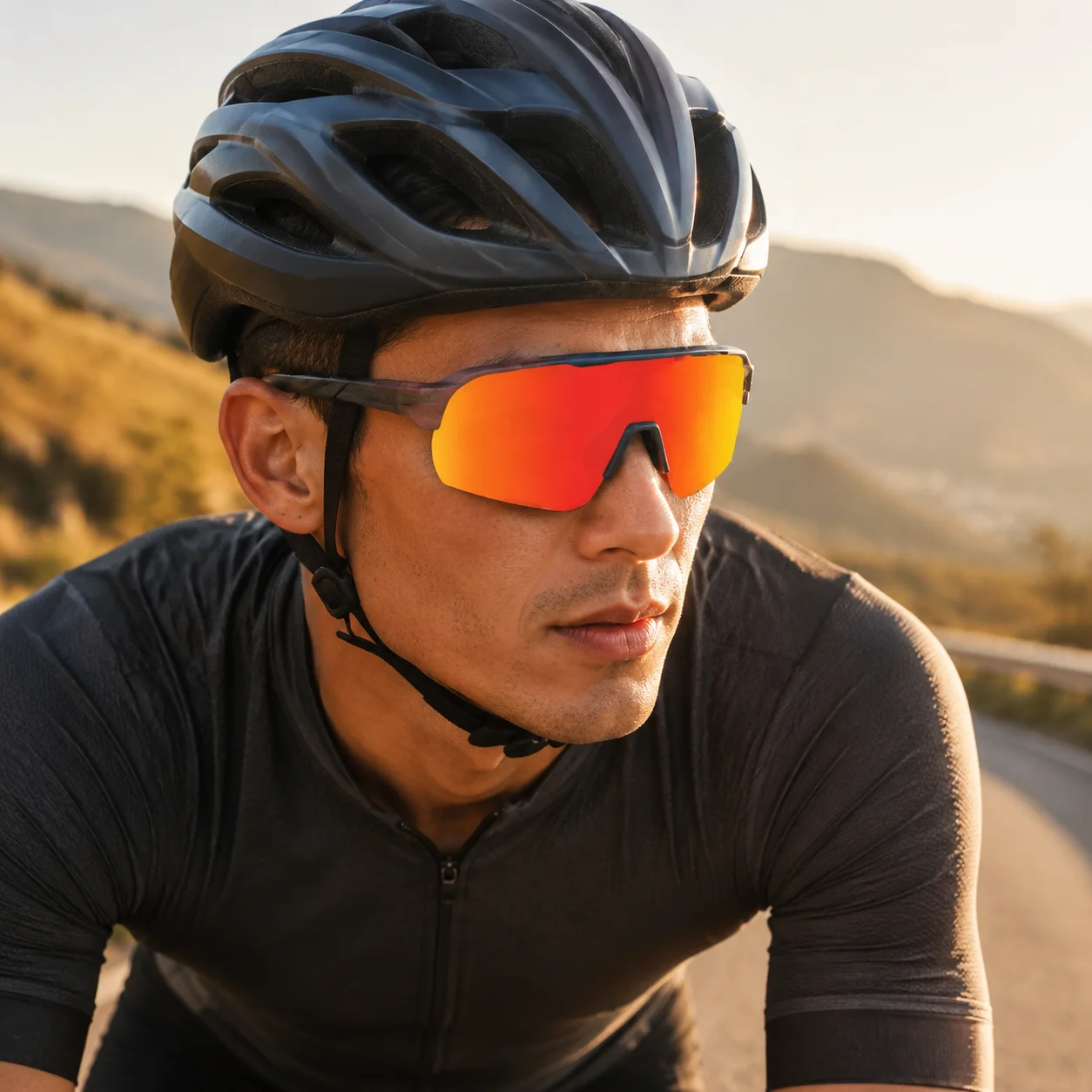 BOLLFO S2 Photochromic Cycling Sunglasses 3 Lens Set UV400 Sports Eyewear Lightweight Frame for MTB Road Bike Running