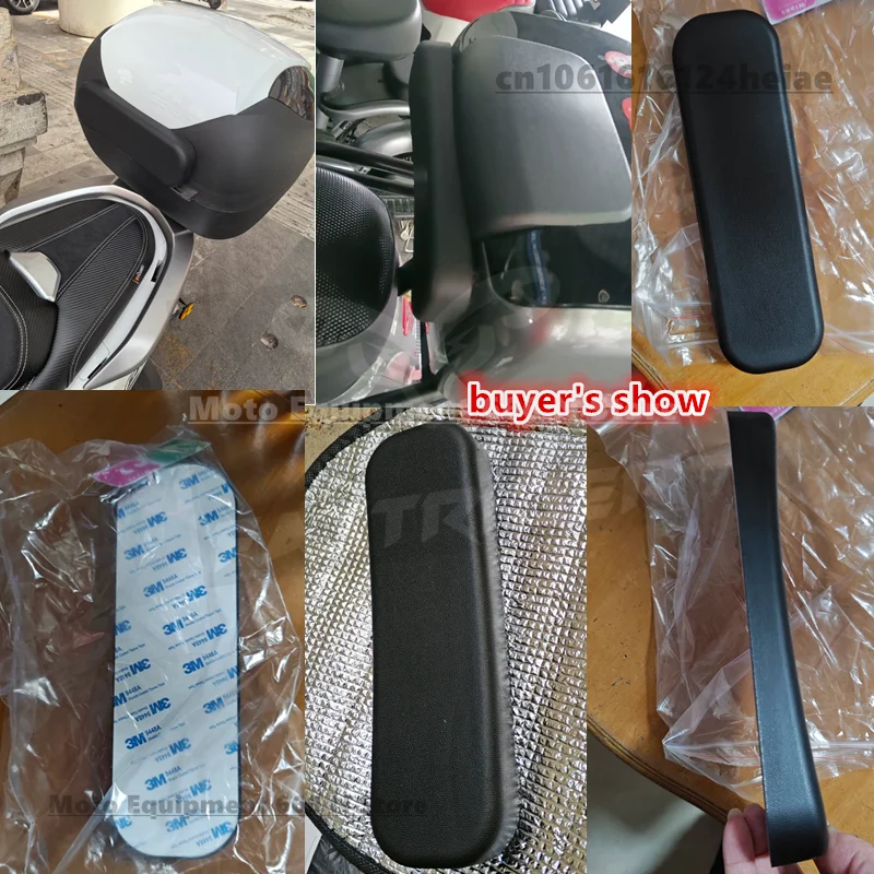 Uniwersalne plastikowe oparcie bagażnika motocyklowego, nowe wygodne okrągłe oparcie z poduszką do bagażnika motocyklowego