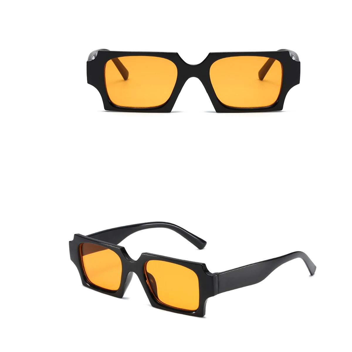 Fashion Square Women Luxury Sunglasses Retro Brand Designer Men Trending Leopard Blue Green Sun Glasses Shades UV400