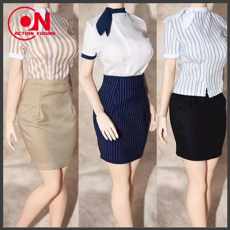 Disfraz personalizado 1/6 OL, uniforme de azafata, modelo de ropa que se ajusta a 12 "TBL S52 Worldbox AT202, figura de acción de soldado femenino