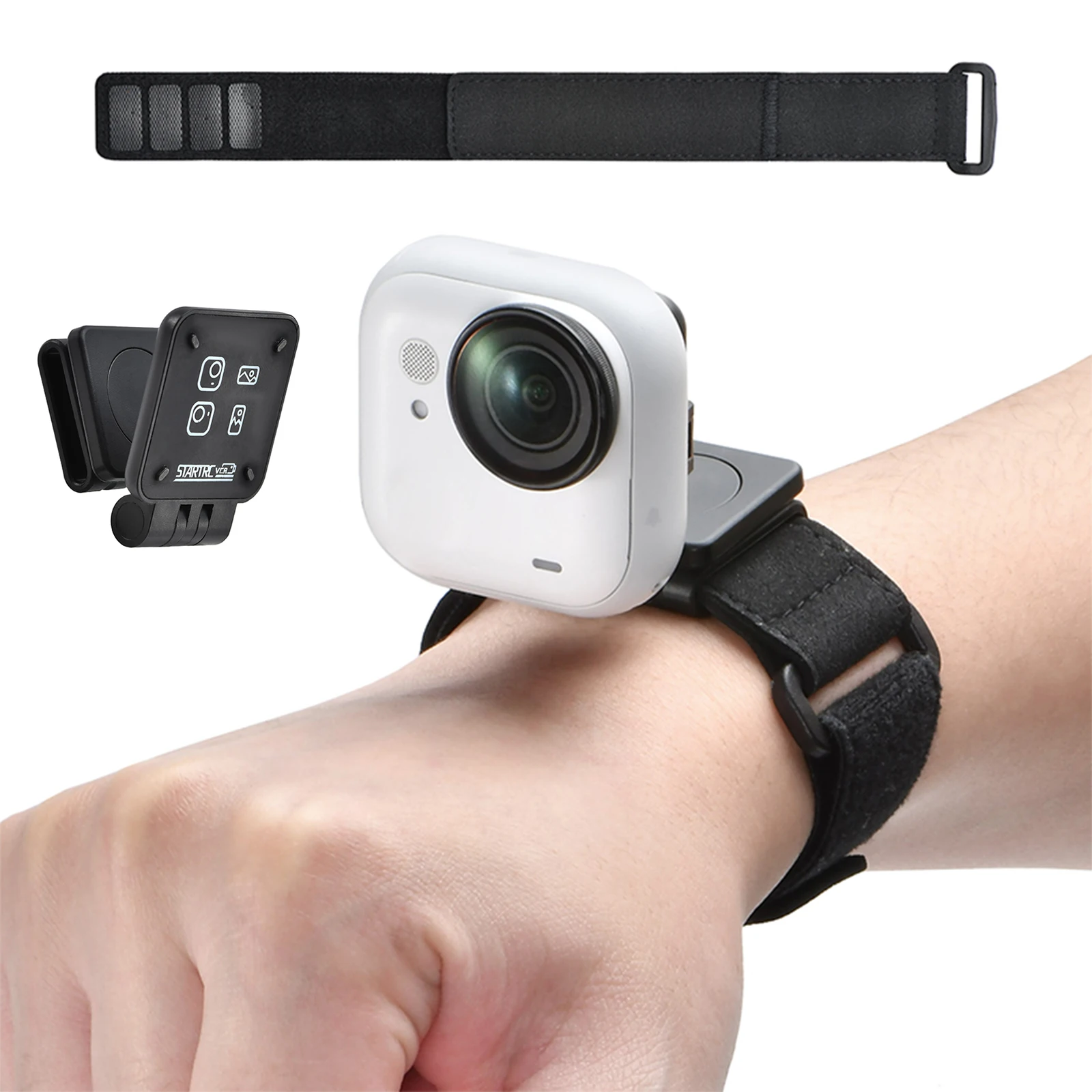 

Магнитная подставка-адаптер для камеры Insta360 GO Ultra, быстросъемный кронштейн с ремешком на запястье, компактный и легкий