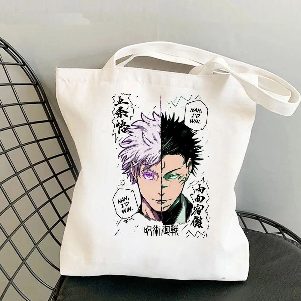 Gojo Satoru tote bag y2k shoulder  torba na zakupy shopping bolsas de tela femme