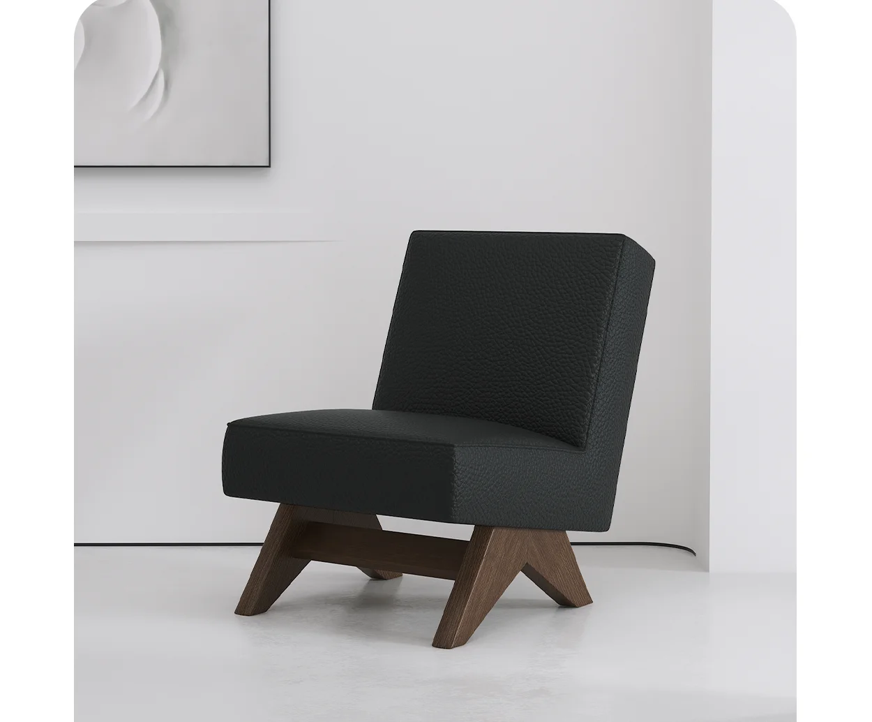 

Solid wood household living room simple wind bedroom small apartment leisure chair