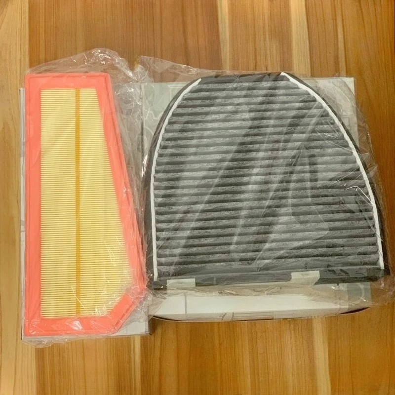 Набор фильтров из 2 шт. для E200L E260L E260 C260 C200 C250 C260 CGI W212 W204 1.8T 2010-2012, запасные части для воздушного масляного фильтра переменного тока для кабины двигателя