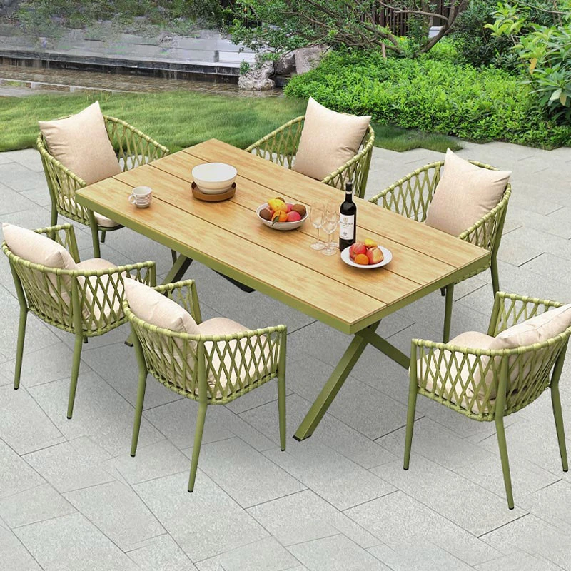 

Outdoor tables and chairs courtyard villa garden designer hotel outdoor waterproof rattan chair outdoor