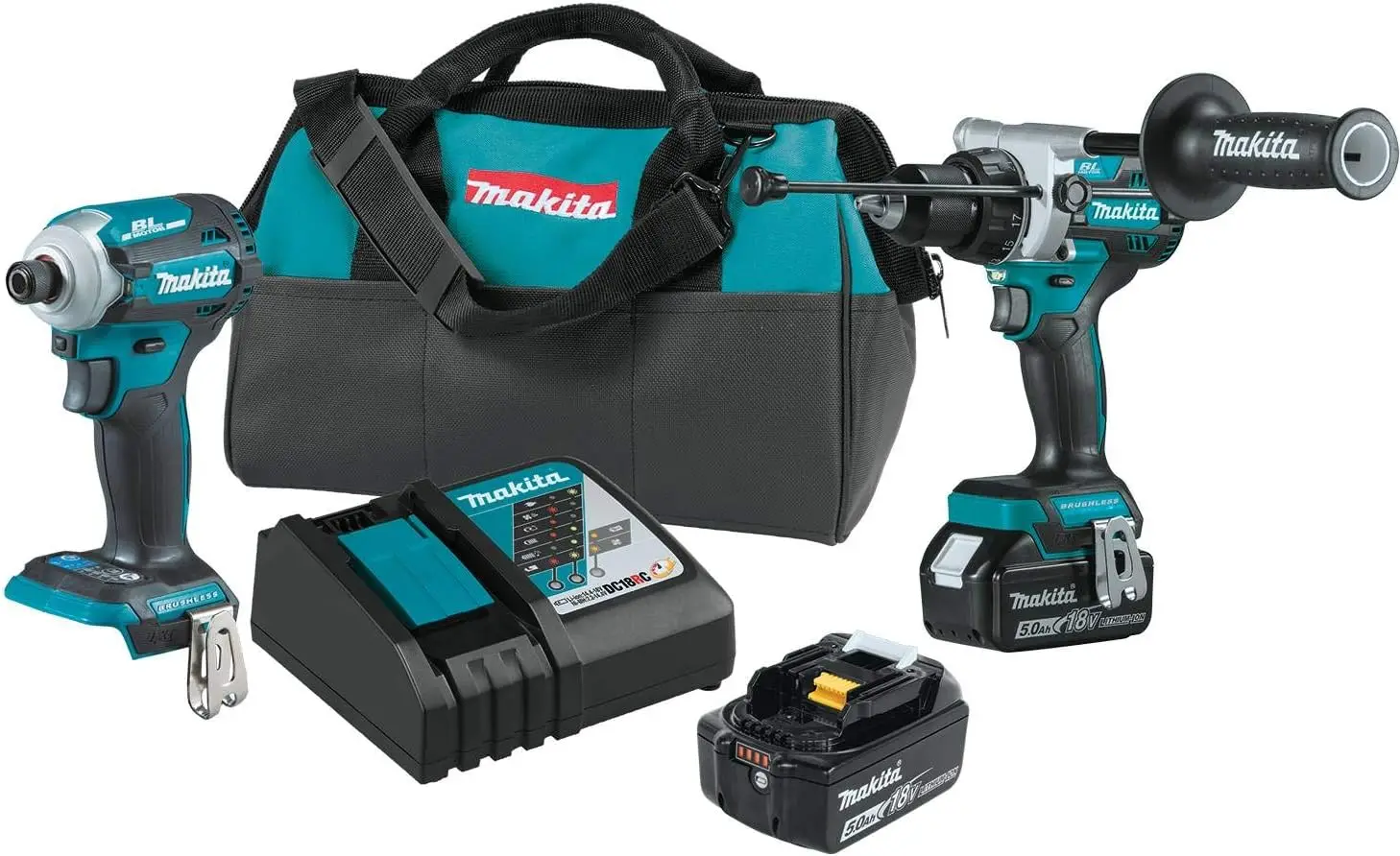 

Makita XT288T 18V LXT® Lithium-Ion Brushless Cordless 2-Pc. Combo Kit (5.0Ah)