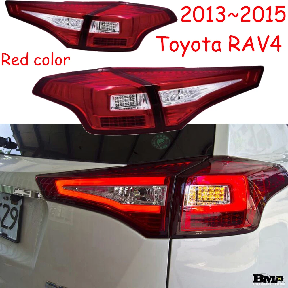 1set Bumper Taillamp For Toyota RAV4 Taillight 2013~2015y Car Accessories RAV 4 LED Fog Tail Light RAV4 Rear Light