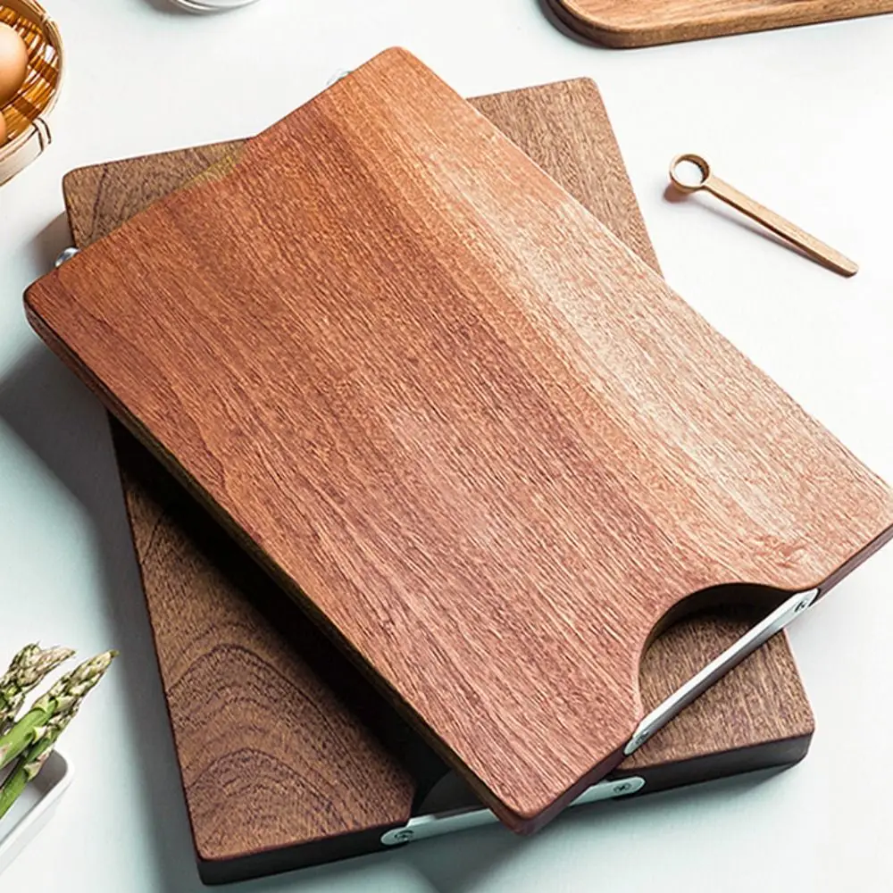 

Rectangular Ebony Cutting Board Anti-mold Thickened Wooden Chopping Blocks Non-slip Antibacterial Chopping Board Kneading Dough