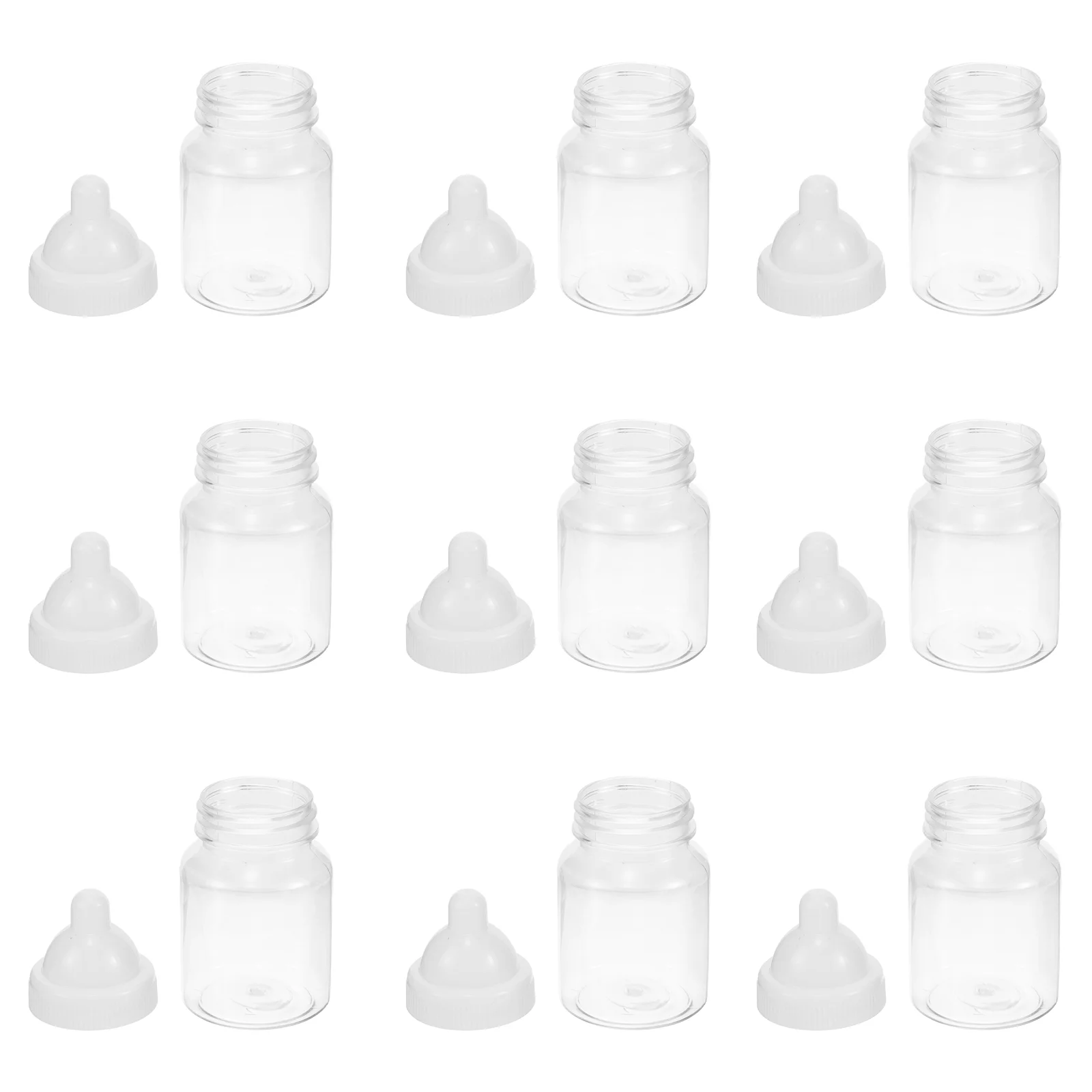 12 Pcs Mini Baby Bottle Candy Box Gifts Bottles for Games One-piece Treat Boxes