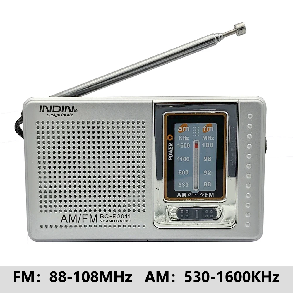 BC-R2048 R2011 R2033 مشغل استقبال راديو AM FM محمول مكبر صوت مدمج مع سماعات رأس قياسية 3.5 ملم محمولة خفيفة الوزن