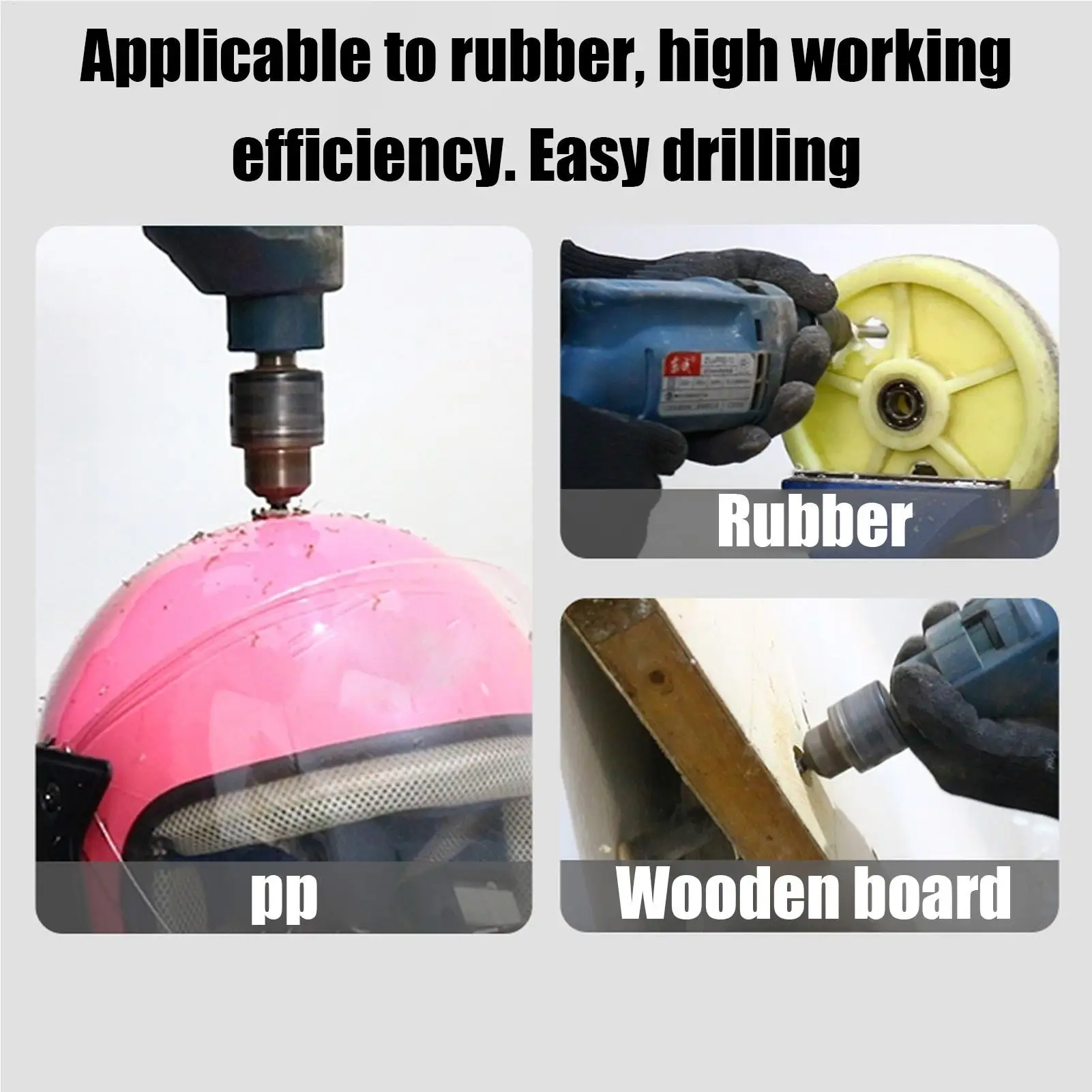 ドリルビット六角シャンク金属穴オープナー六角ツイストドリルビットセット木工職人用ドアロックコンクリート引き出し用