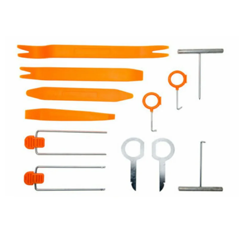 12 Cái/Bộ Nhựa Cửa Xe Ô Tô Có Kẹp Cho Bảng Đồng Hồ Viền Bảng Điều Khiển Âm Thanh Loại Bỏ