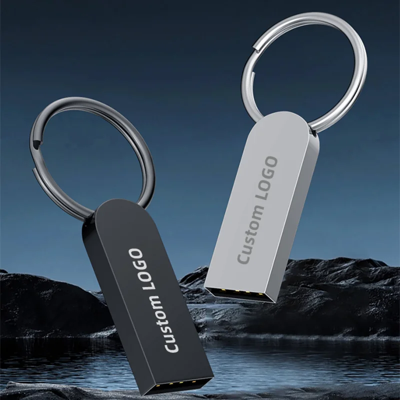 

Free Custom Laser Engraving LOGO Color Metal Ring Mini USB2.0 Flash Drive 4GB 8GB 16GB 32GB 64GB 128GB Memory Stick
