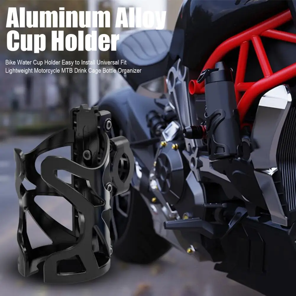 

Bike Water Cup Holder Easy To Install Universal Fit Motorbike Drink Cage Motorcycle MTB Drink Cage Bottle Organizer
