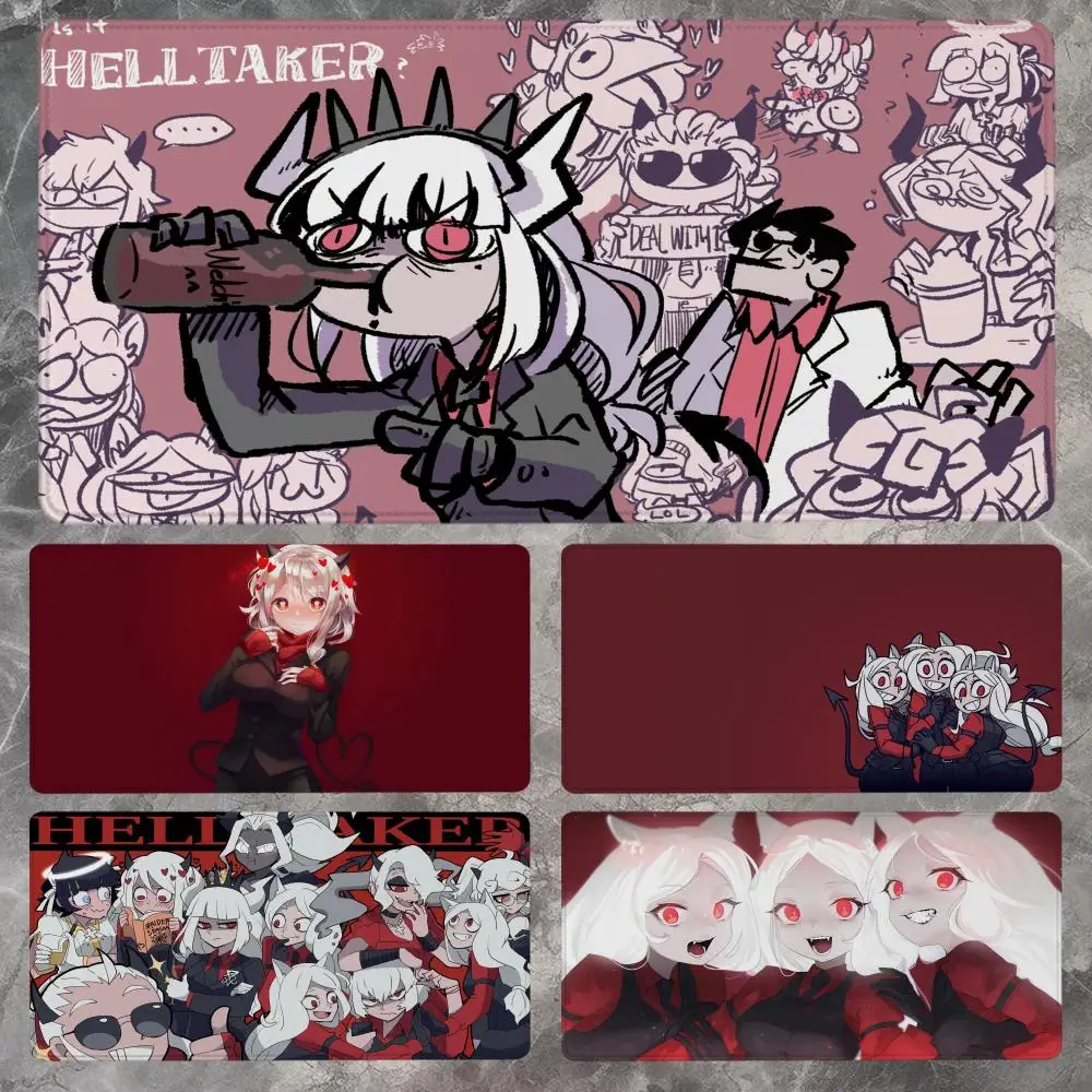 Коврик для мыши Helltaker 90x40 см, нескользящий игровой коврик для мыши, геймерский коврик для киберспорта, игровой механический коврик для мыши, XXL, настольный коврик