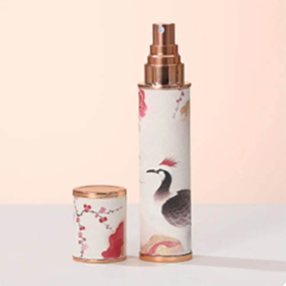 Bottiglia di profumo portatile in pelle PU Phoenix Flacone spray da 10 ml Contenitore di fragranza per nebbia ultrafine vuoto a prova di perdite per donna