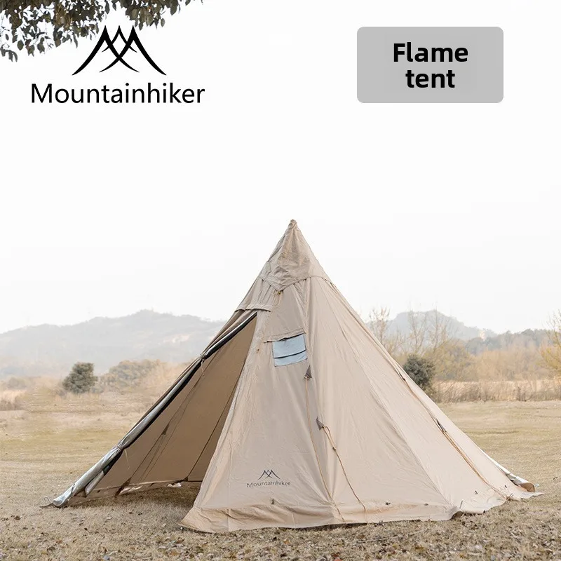 Mounthiker التخييم في الهواء الطلق للطي الهرم أكسفورد القماش خيمة متعددة الناس التخييم مقاوم للماء مكافحة تحرق Sunproof المشي لمسافات طويلة الطرف #1