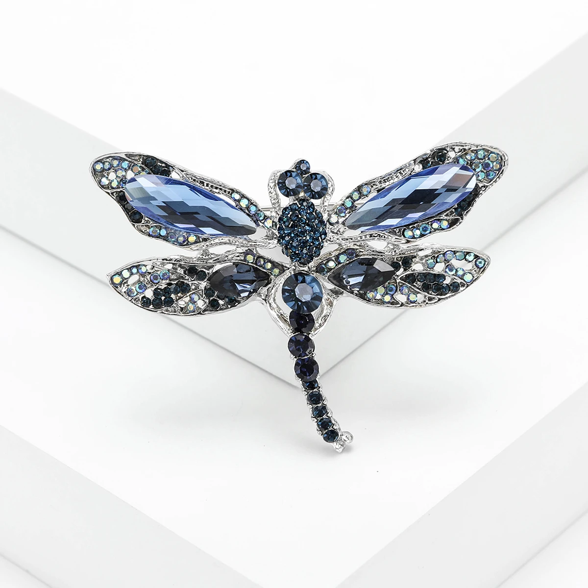 Beautiful Crystal Dragonfly Brooches for Women Unisex Insect Pins Multi-color Available Fashion Jewellery Accessories Gifts