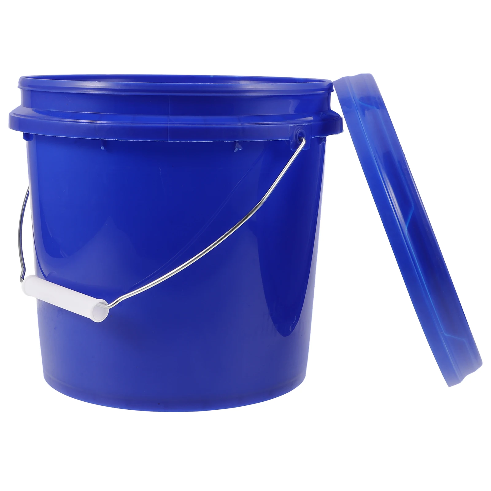 

Plastic Bucket 5L Round PP Paint Bucket with Lid Handle Portable Storage Container Bin Sealable Packaging Barrel