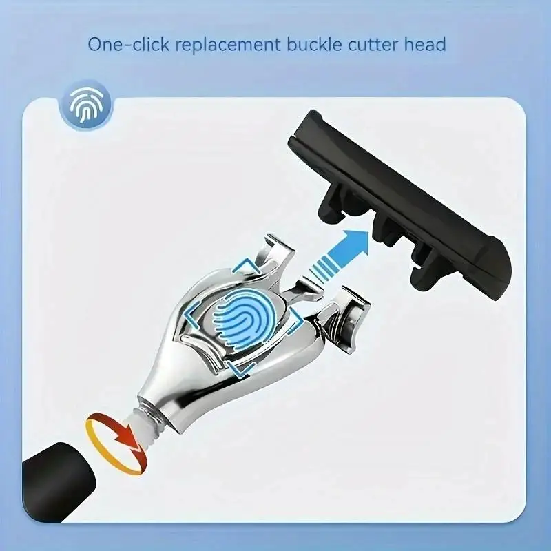 Men's Safety Razor Set 6-Layers Sharp Stainless Steel Changeable Shaver Head for Smooth Shaving