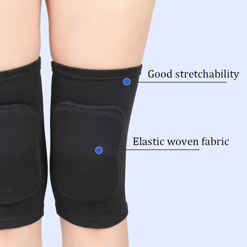 1pc Sports Compression Knee Pads Elastic Knee Protector Thickened Sponge Knee Brace Support for Dancing Workout Training