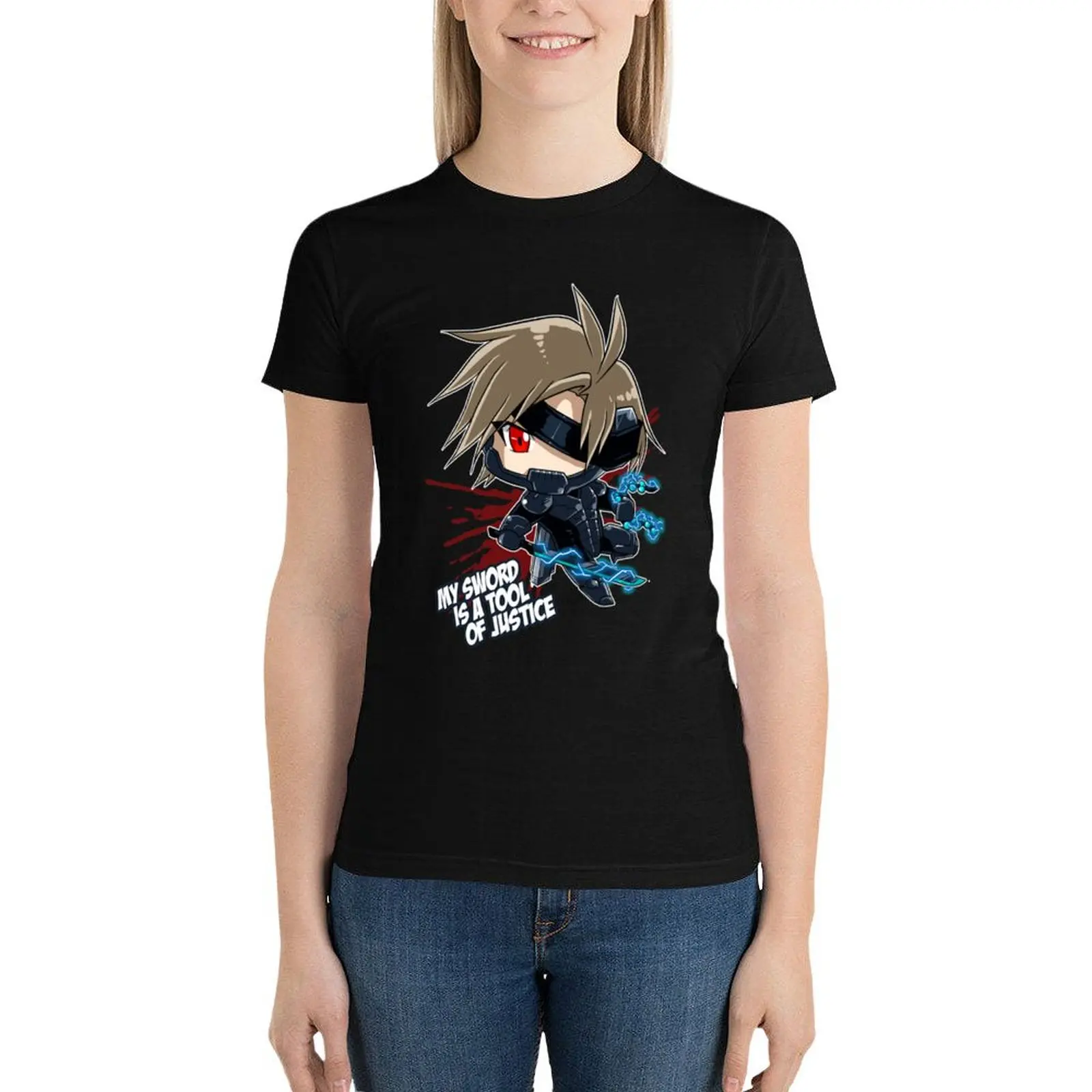 

Metal Gear Rising - Raiden T-Shirt tees vintage clothes cute tops summer tops Woman fashion