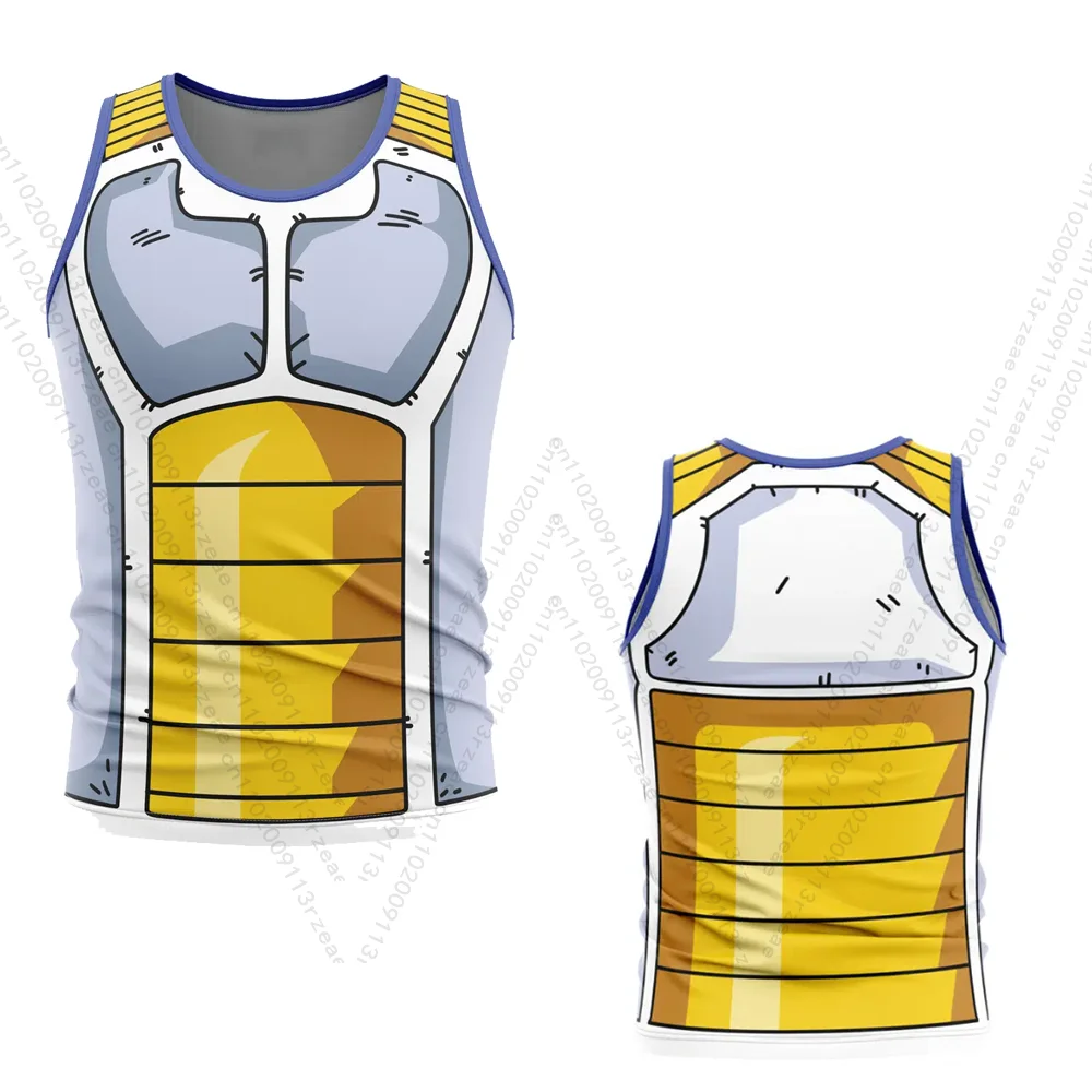 

Vegeta Battle Suit Dragon Ball Z Аниме Майка Мужская Косплей Принт Тренажерный Зал Футболка Повседневная Дышащая Спортивная Детская Баскетбольная Жилет