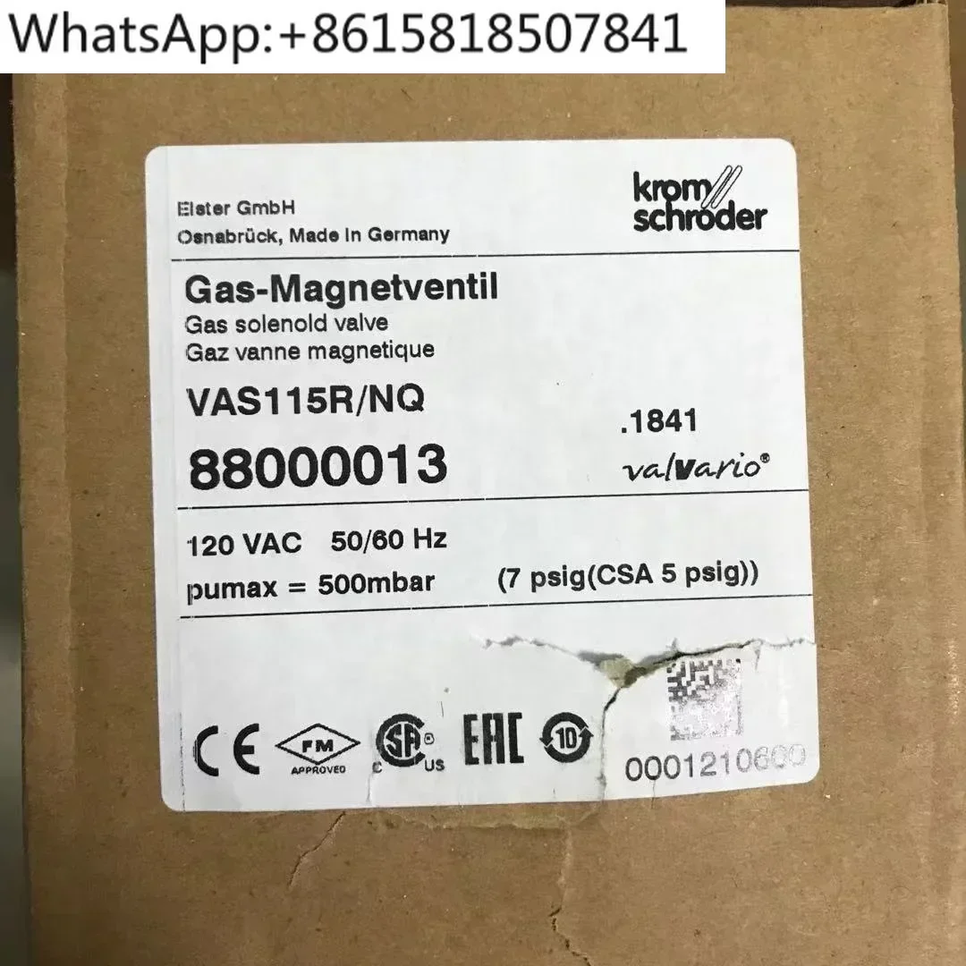 Kromschroder VAS115R/NQ Gas Solenoid Valve 88000013