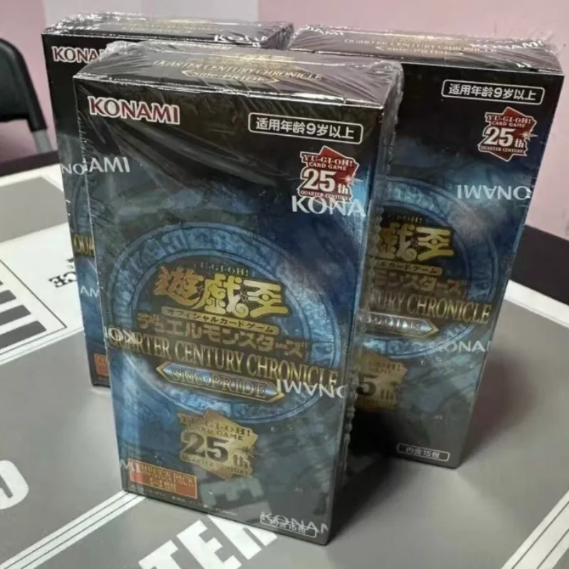 100% الأصلي يو غي أوه QCCP 25th الذكرى التجارة الداعم حزمة صندوق PTCG النسخة اليابانية تحصيل بطاقات عيد ميلاد اللعب هدية