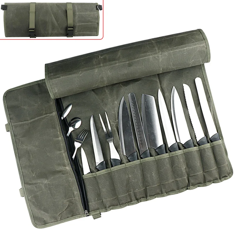 Multifunctional Cutter Chef Knife Bag Roll Bag Portable Outdoor Picnic Storage Pocket Cook Kitchen Knives Carry Case Accessories