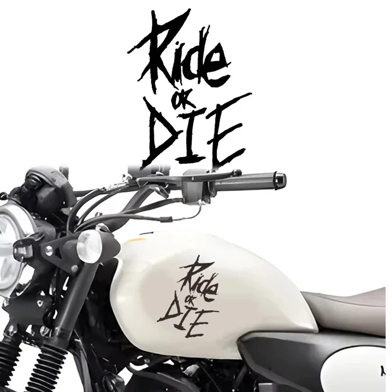 Ride Or Die MTB Bike Frame Stickers Top Tube Decals Durable Waterproof PVC Decorative Bicycle Motorcycle Auto Accessory