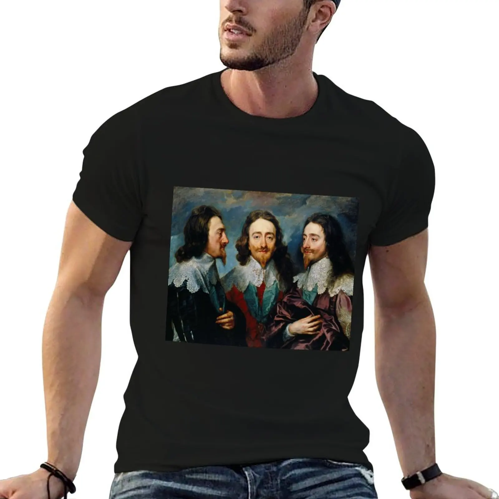 

Anthony van Dyck - Charles I T-Shirt funny t shirts cotton t shirt man plain T-Shirt