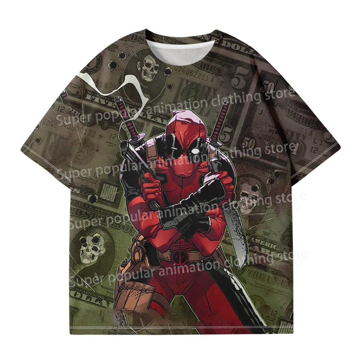 مينيسو مارفل ديدبول مقابل ولفيرين تي شيرت موضة ثلاثية الأبعاد مطبوعة تي شيرت رجالي الشارع عادية المتضخم تيز الرياضة الاطفال/الكبار بلايز #2