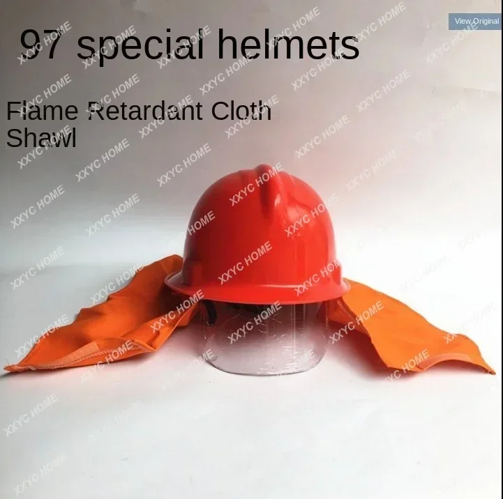 Yellow Color Helm Pemadam Protective Fireproof Firefighter Safety Helmet Anti-corrosion Radiation Heat Resisting Polycarbonate