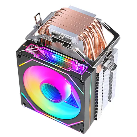 XUANFENG Silent office Computer Cooler CPU Fan 2/4/6 Heat pipe 4pin/PWM Air-cooled Compatible LGA115x 1200 2011 2066 x79 x99 AMD