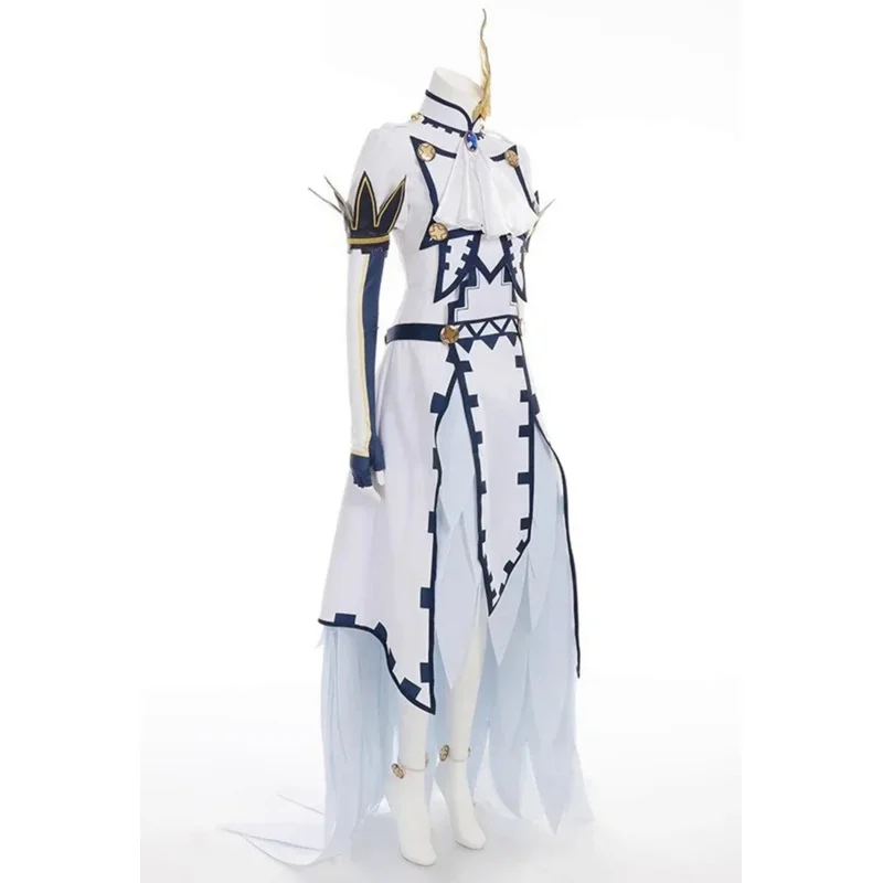 Disfraz de Anime Record of Ragnarok II Brunhild, vestido de mujer, faldas, guantes, polainas, accesorios, disfraz de Carnaval de Halloween