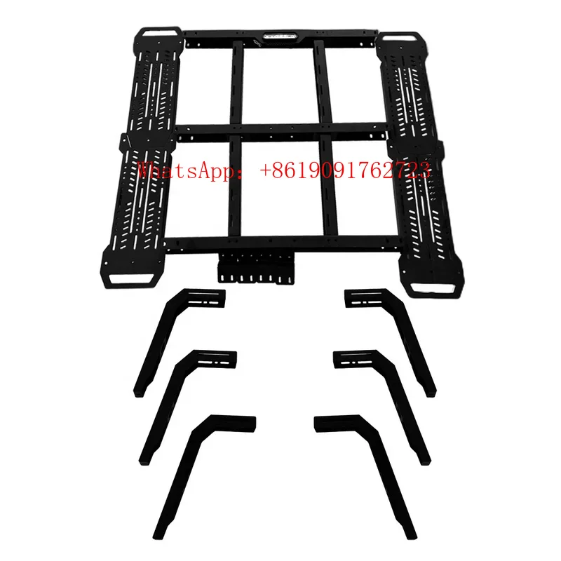 

Universal Heavy Duty Roof Rack Aluminum Alloy Car Top Luggage Carrier for Travel Camping