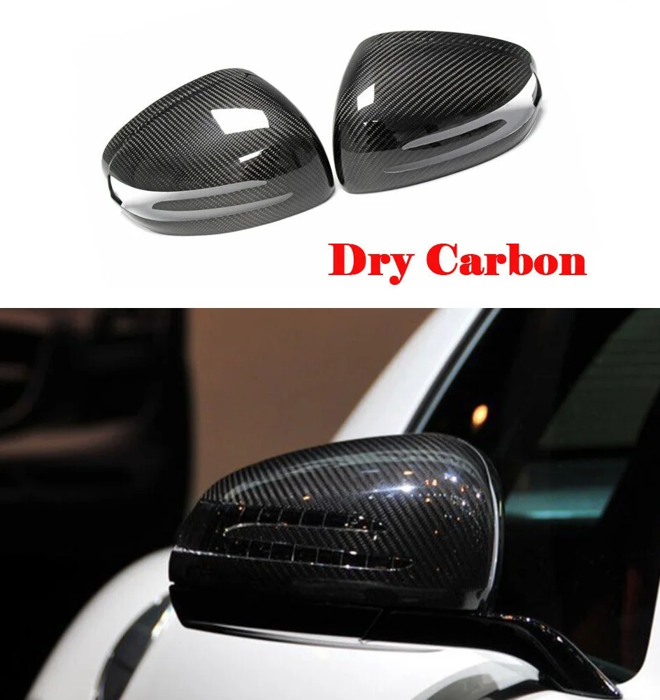 

Dry Carbon Fiber Side Mirror Cover Caps Fit For Mercedes Benz R172 SLK SLC SL AMG GT Add-on Style