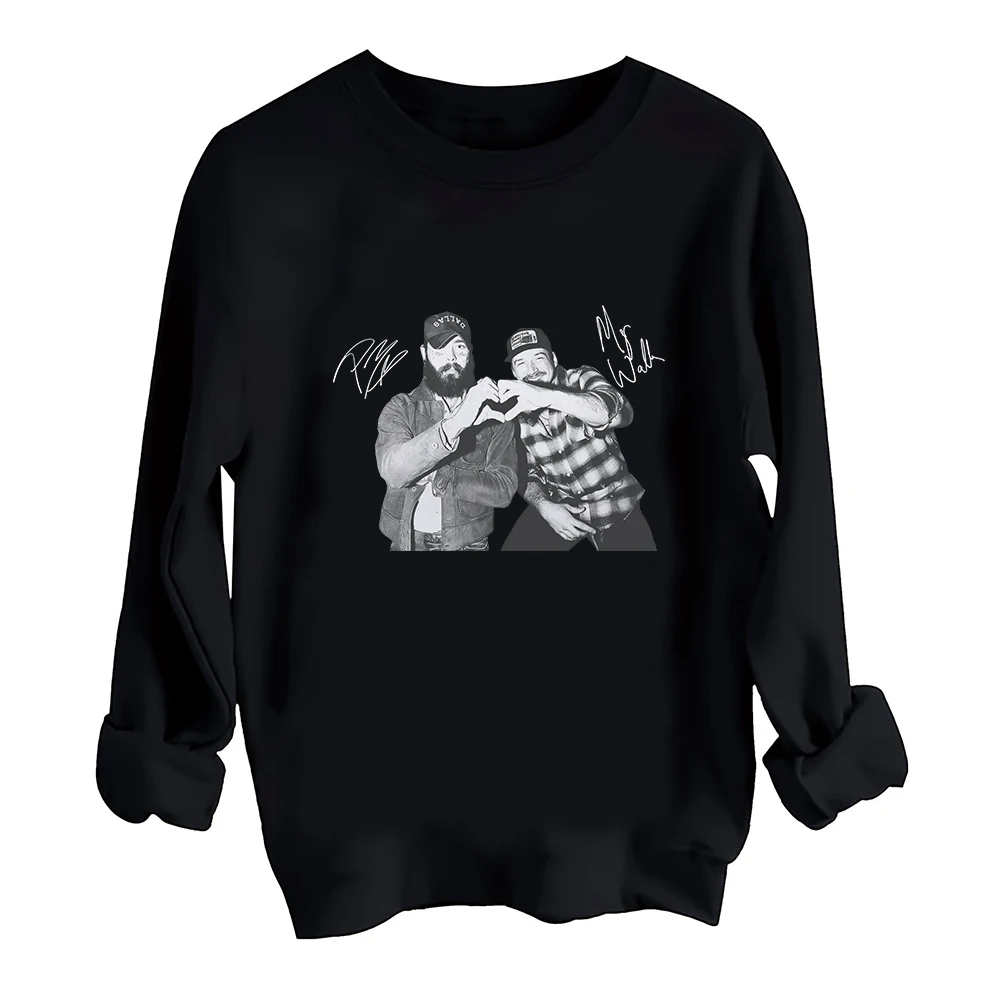 

Malone & Wallen I Had Some Help Sweatshirt Round Neck Long Sleeve Oversized Hoodie Fans Gift