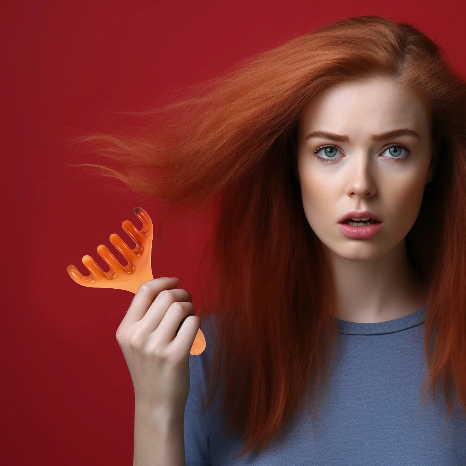 

Wide Tooth Comb Resin Head Massager Scalp Massage Brush Scraping Scalp Massage Comb Gua Sha Tool Hair Styling Spa